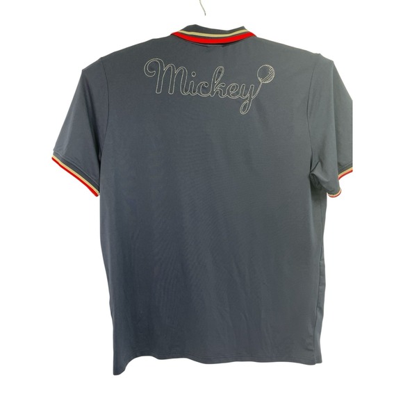 Disney Polo Sz XL Mickey Golfing Embroidered Navy Blue Polo Shirt (H20) EUC - Picture 4 of 5